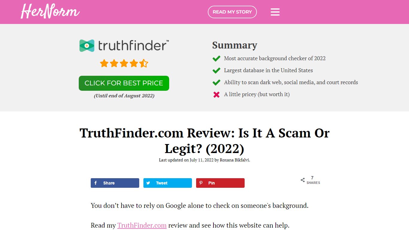 TruthFinder.com Review: Is It A Scam Or Legit? (2022) - Her Norm